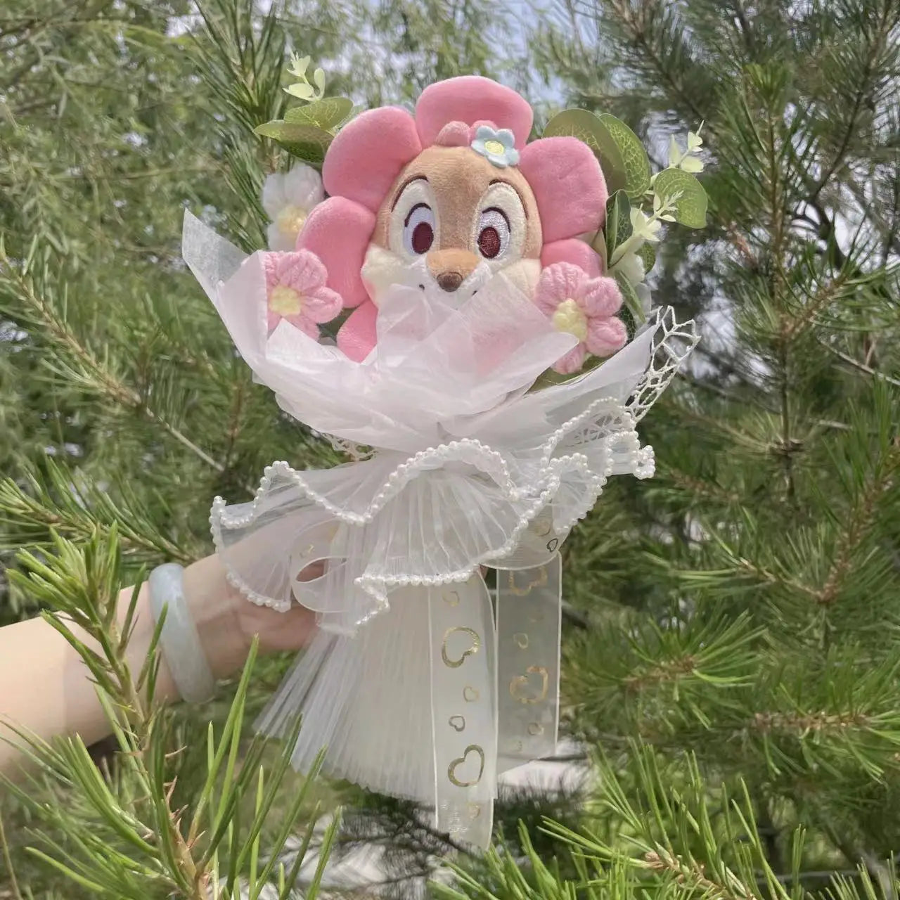 Winnie the Pooh, Micky Mouse, Toy Story Plush Bouquet Chip 'n' Dale Flowers - Tophatter Daily Deals