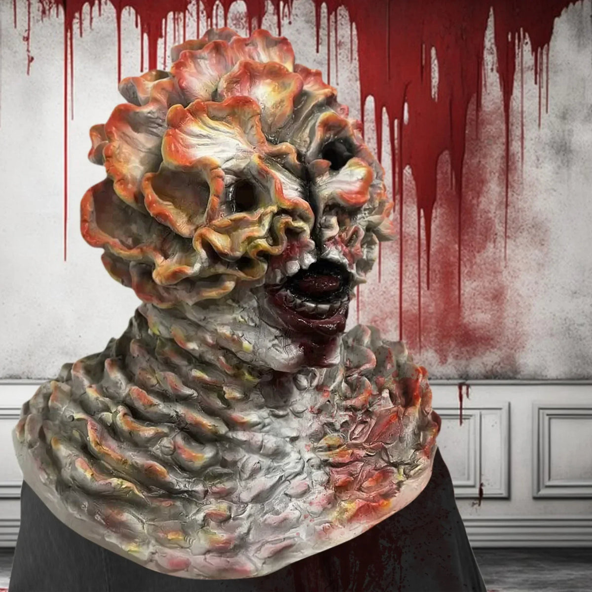 Halloween Mask Latex Clicker Cosplay Full Face Monster 2025 - Tophatter Daily Deals