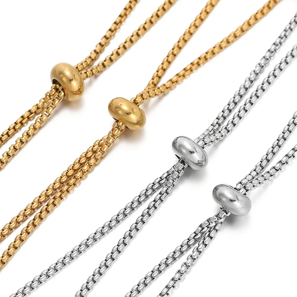 Stainless Steel Bracelet Extenders Adjustable Slider 3Pc - Tophatter Daily Deals