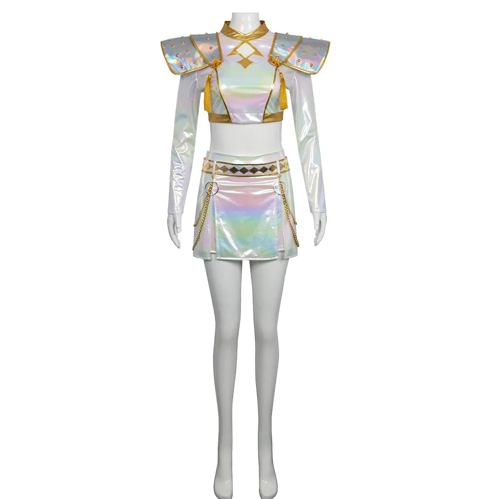 Lightweight Flattering Women Cosplay Set - Holographic PVC Zoey Costume - Tophatter Daily Deals