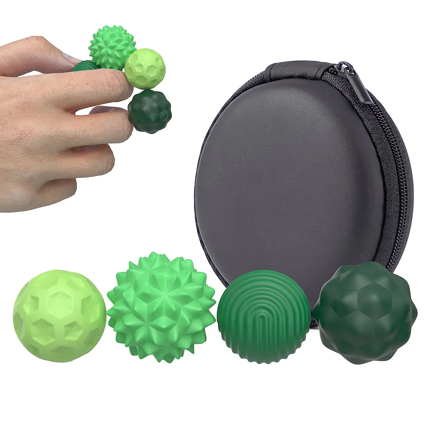 Silicone Magnetic Sensory Balls Fidget Toy Stress Relief - Tophatter Daily Deals