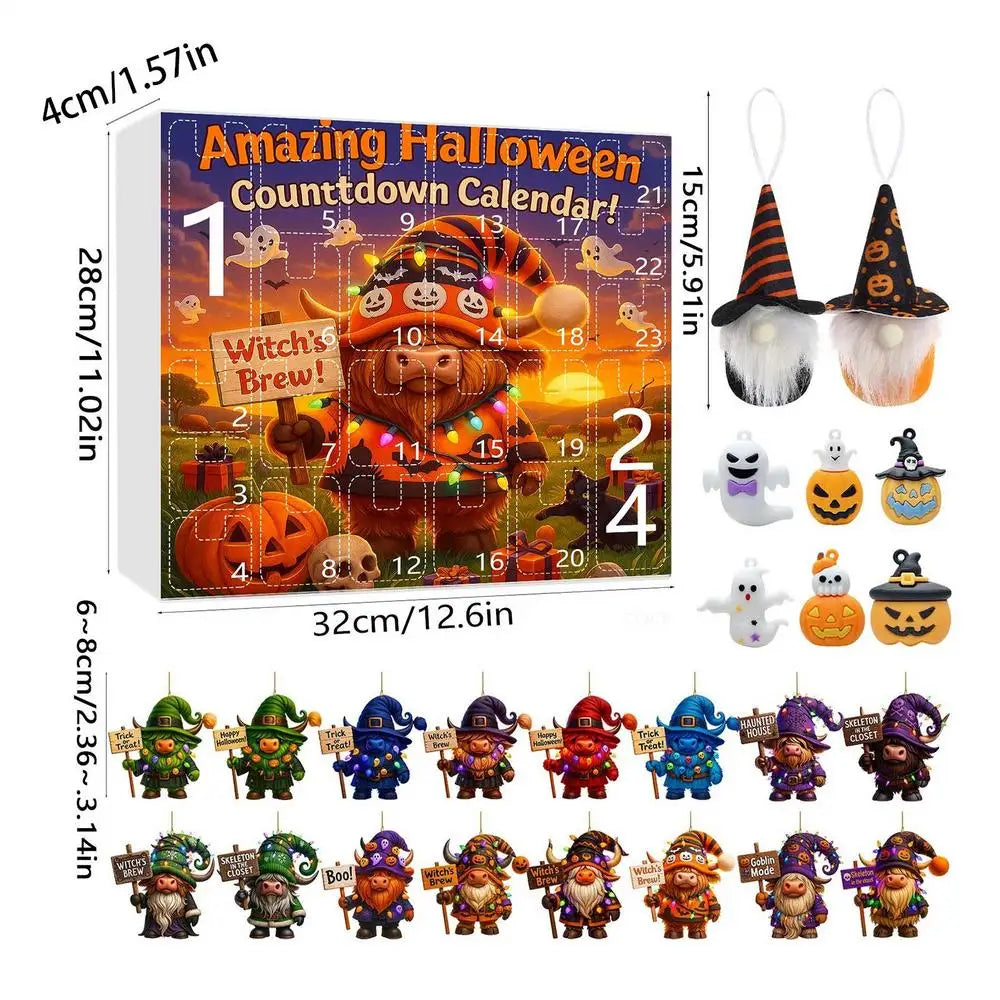 Halloween Gnome Advent Calendar Plush Countdown 2025 D - Tophatter Daily Deals
