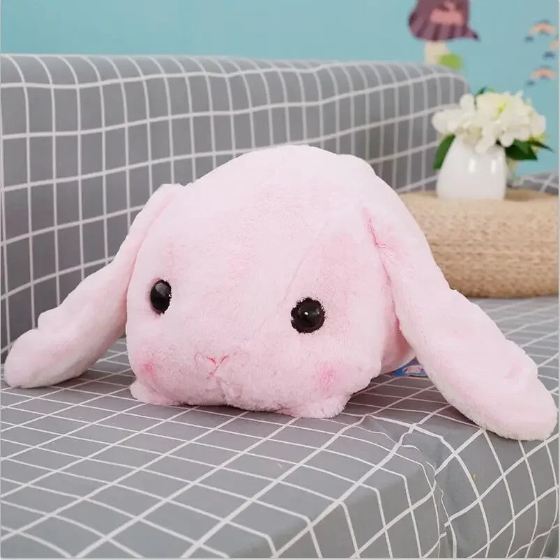 💖 Kawaii Loppy Bunny Rabbit Long Ears Plush Toy (Grey & White) Animals - Tophatter Daily Deals