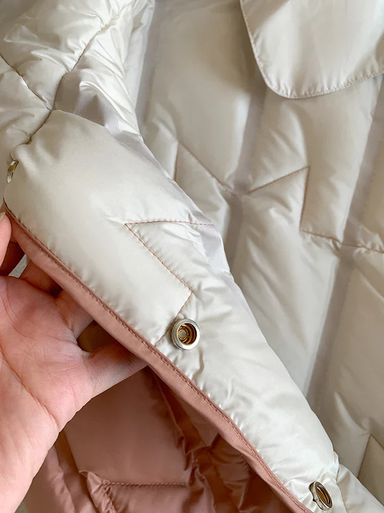 Lightweight Women Hooded Down Vest - Boxy, Down, Autumn - Tophatter Daily Deals