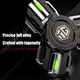Glow Fidget Spinner Alloy EDC Long Spin Stress Relief - Tophatter Daily Deals