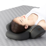 Neck Massage Pillow Heating Vibration Memory Foam Support - Tophatter Daily Deals