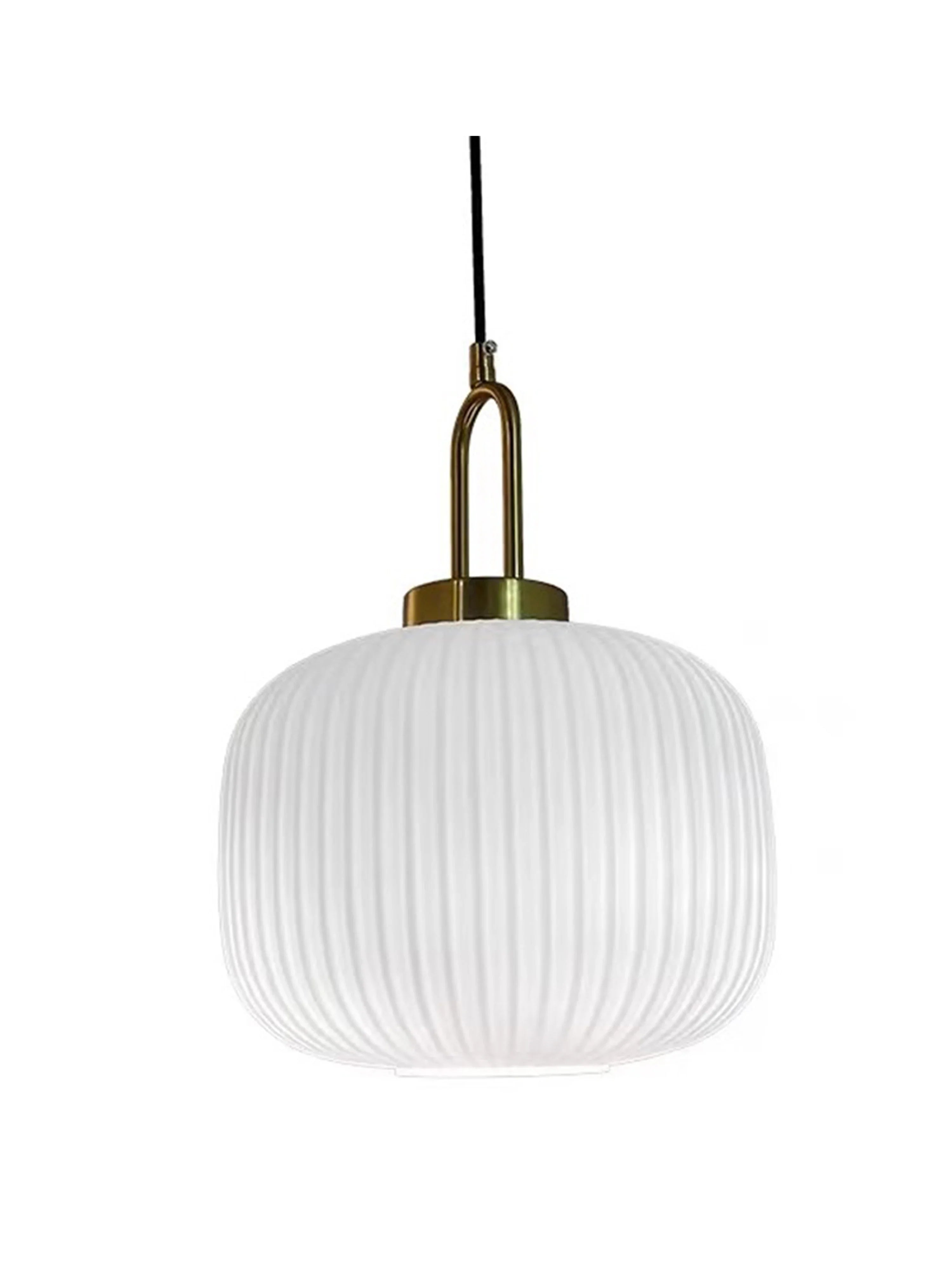 Japandi Glass Pendant Light Japanese Nordic Hanging Lamp Warm - Tophatter Daily Deals