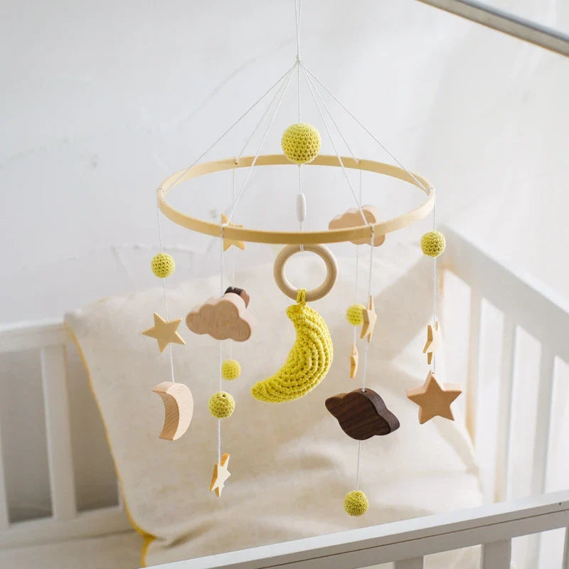 Hot Air Balloon Crib Mobile Newborn Sensory Toys Soothing - Tophatter Daily Deals
