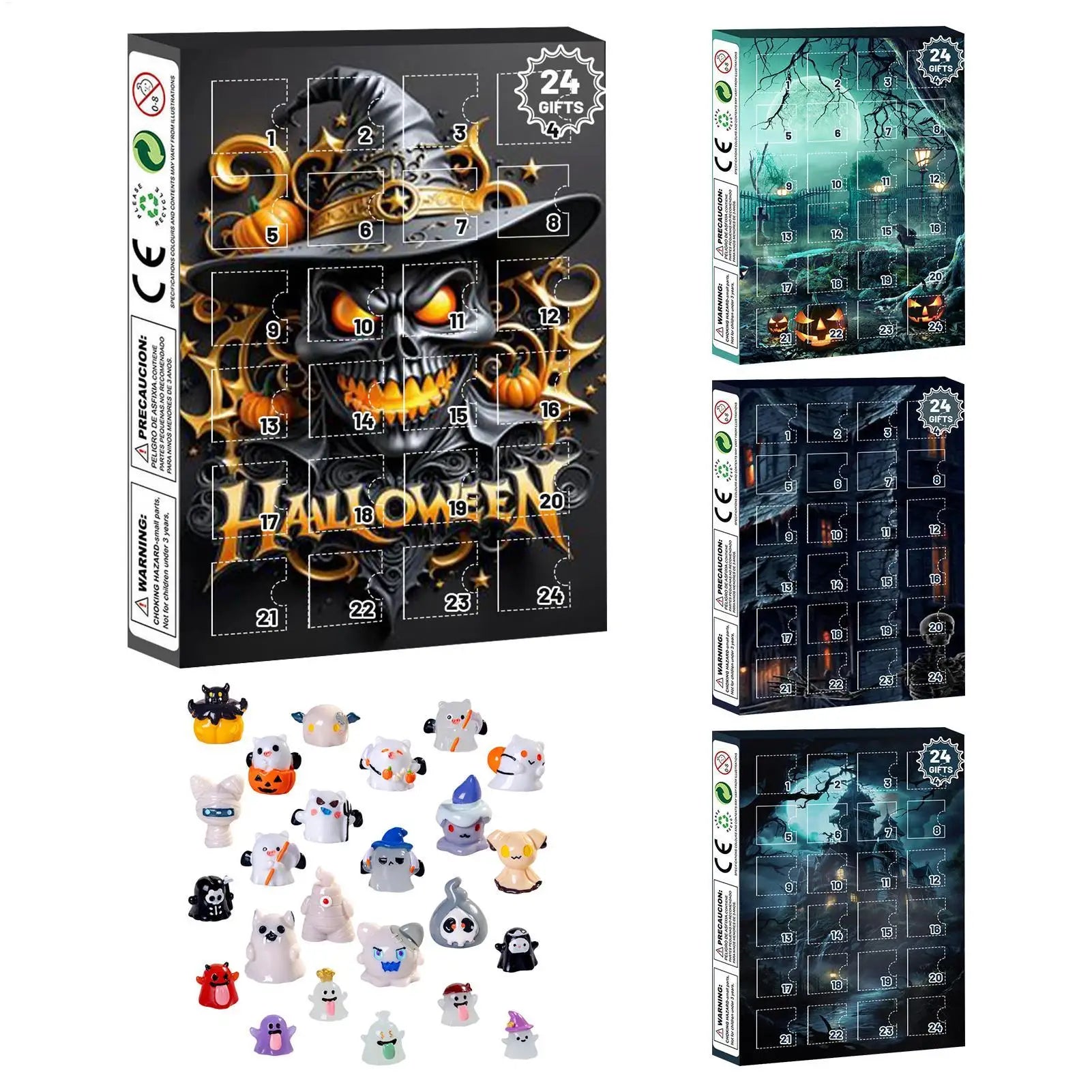 Halloween Advent Calendar 24 Days Tabletop Decor Collectible - Tophatter Daily Deals