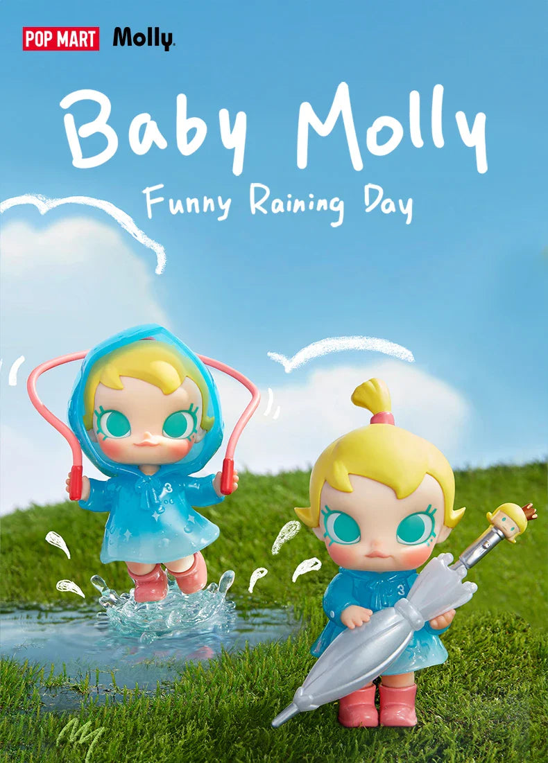 Genuine Pop Mart Baby Molly Funny Raining Day Figure Anime - Tophatter Daily Deals