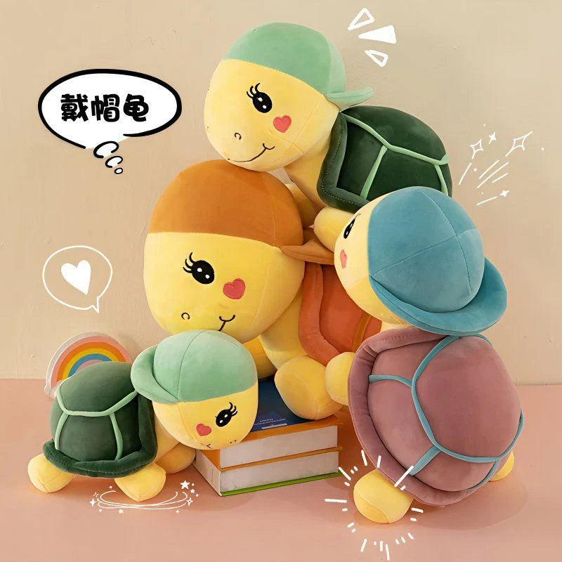 Turtle Tortoise With Cap Hat Big Plush Animals - Tophatter Daily Deals