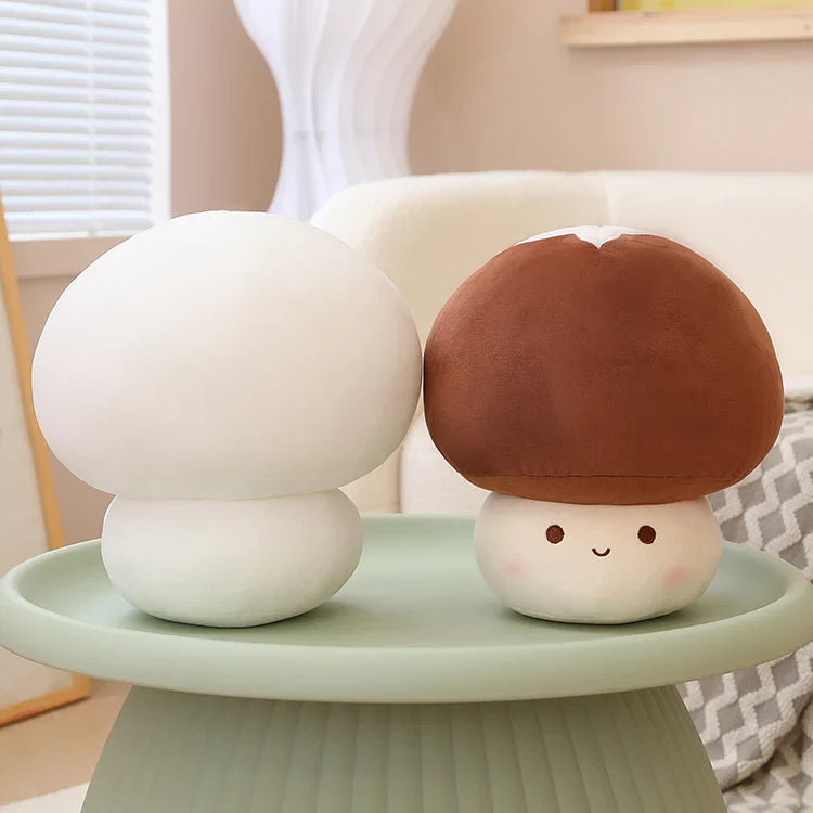 Mushroom Plush Toy Shiitake Mushroom Super Mario Level Up Food - Tophatter Daily Deals