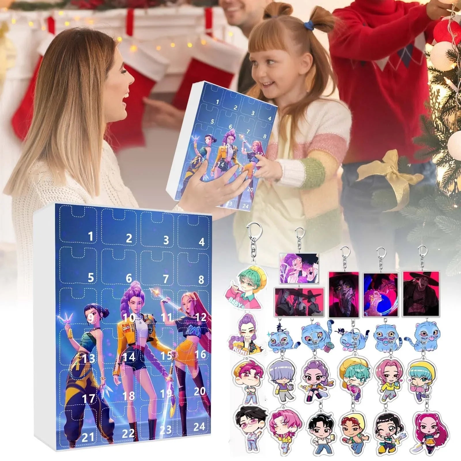 Kpop Advent Calendar 24 Day Demon Hunters Keychain Gift 08 - Tophatter Daily Deals