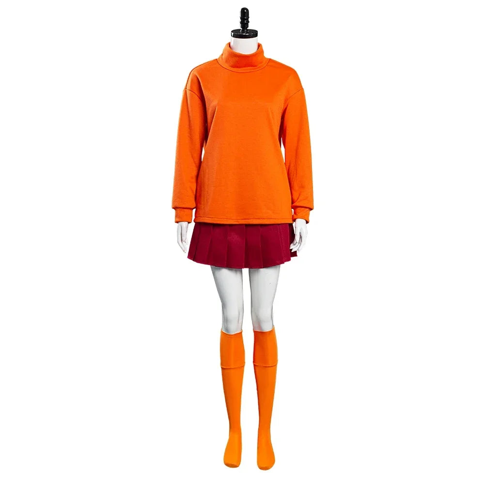 Costumes for Daphne and Velma cosplay from Scooby-Doo for Halloween Orange - Tophatter Daily Deals