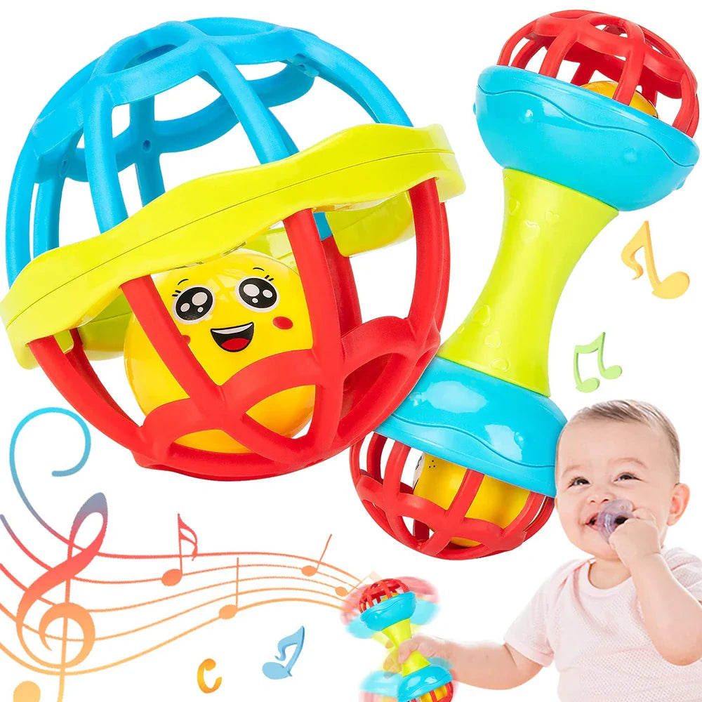 Baby Rattle Ball Newborn Sensory Toys Soothing Gift - Tophatter Daily Deals
