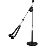 Pulley Cable System Pull Down Lift Attachment Black Fitness - Tophatter Daily Deals