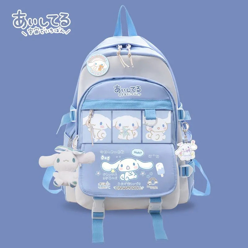 Sanrio Plush Toy Cinnamoroll Backpack Rucksack Schoolbag Kawaii Student School Bag Large Travel Animals - Tophatter Daily Deals