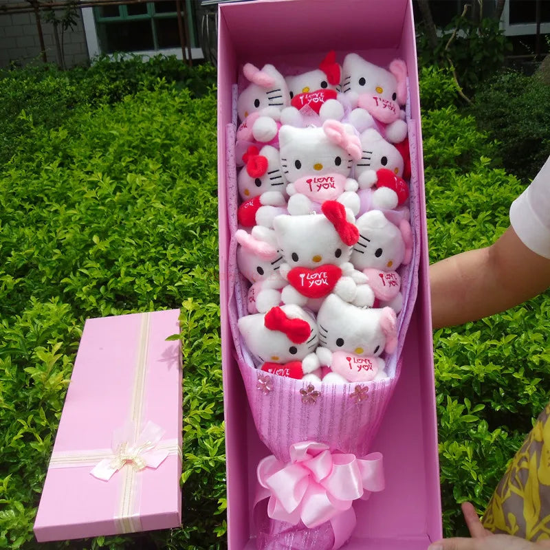 Sanrio Hello Kitty Plush Bouquet With Graduation Hats Flowers - Tophatter Daily Deals