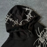 Oversized Unisex Hoodie - Cropped Relaxed Cotton Streetwear - Tophatter Daily Deals