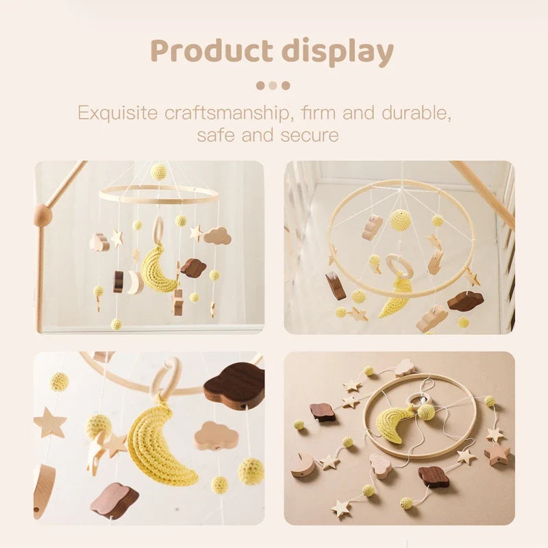 Hot Air Balloon Crib Mobile Newborn Sensory Toys Soothing - Tophatter Daily Deals