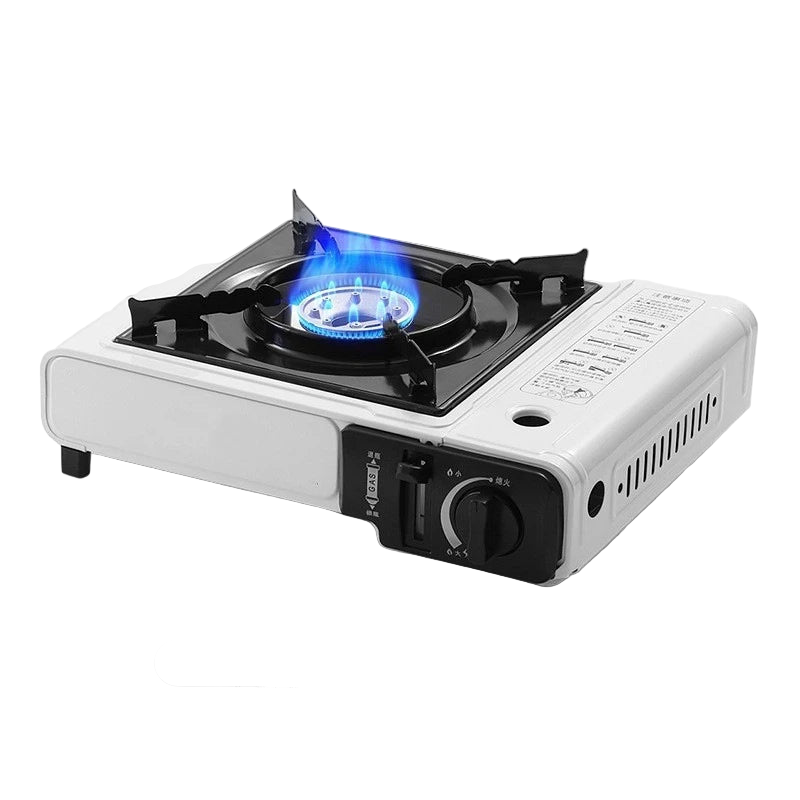 Camping Cassette Gas Stove Butane White Camp Cooking - Tophatter Daily Deals