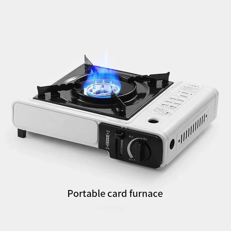 Camping Cassette Gas Stove Butane White Camp Cooking - Tophatter Daily Deals