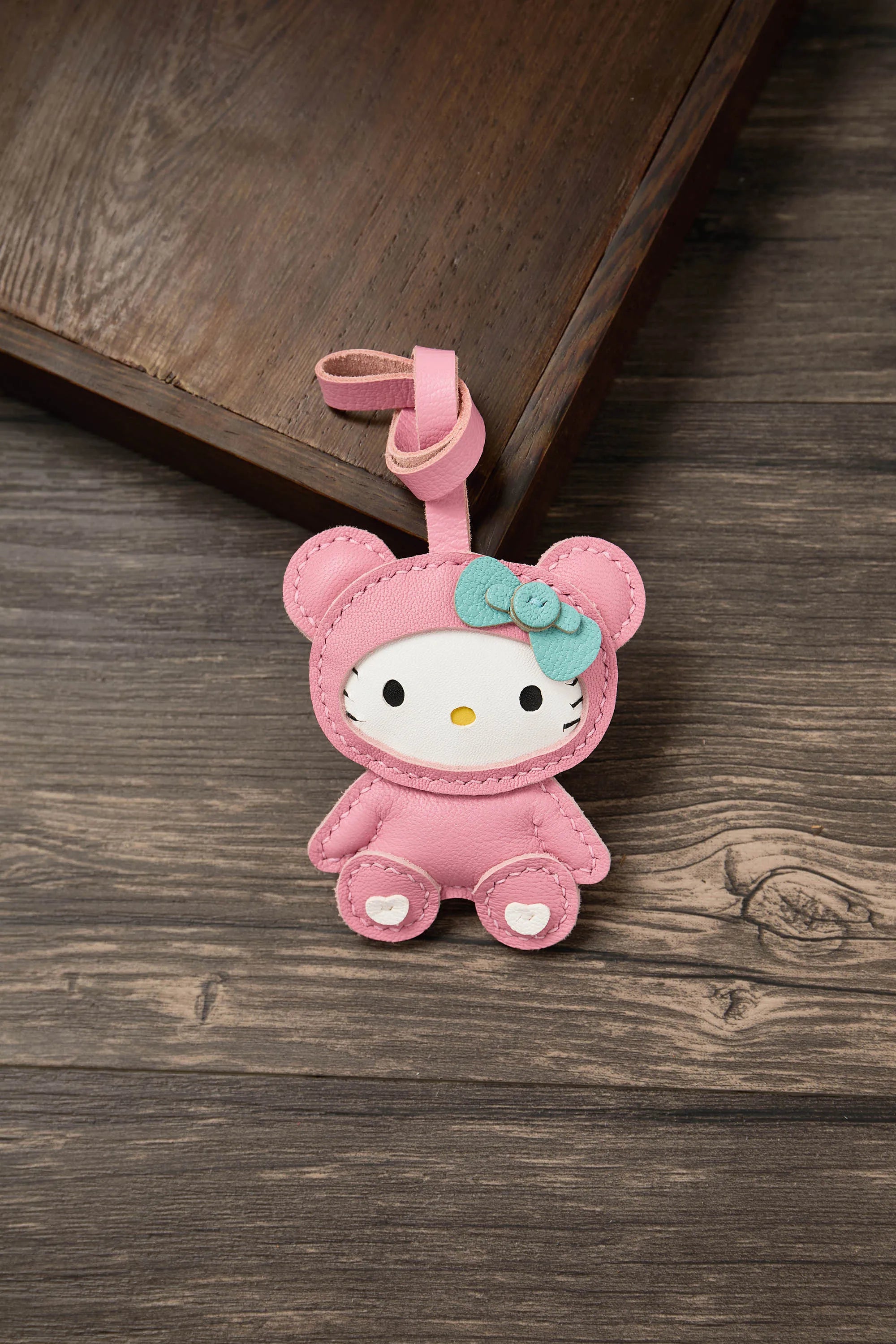 Leather Bag Charm No Face Keychain Black Cozy Cute Gift 10 - Tophatter Daily Deals