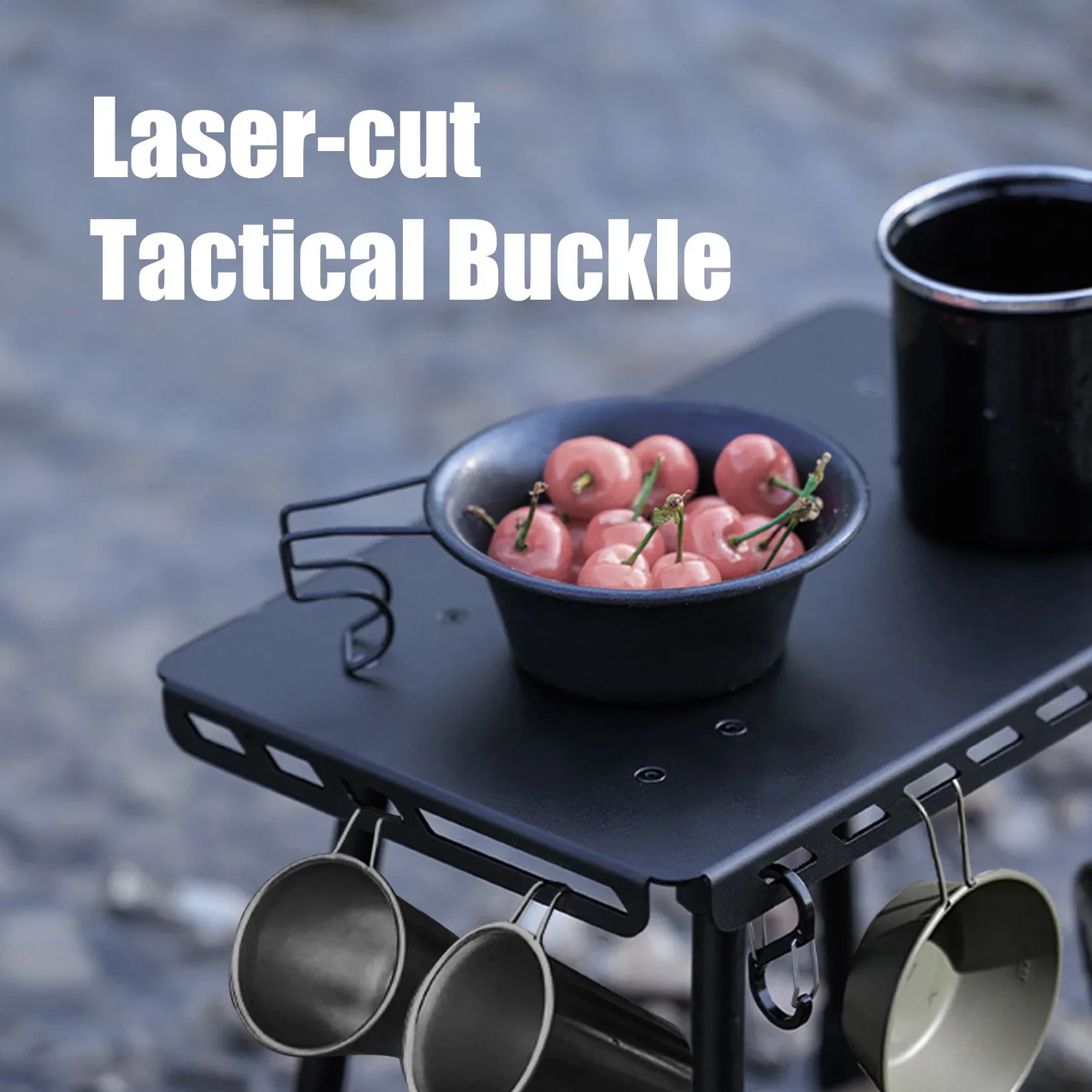 Camping Tactical Folding Stool Pony Seat Black Folding Chairs & Stools - Tophatter Daily Deals