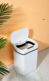 Smart Sensor Trash Can Rectangular Kitchen Bathroom - Tophatter Daily Deals