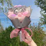 Sanrio Kuromi Plush Toy Flower Bouquet Purple Flowers - Tophatter Daily Deals
