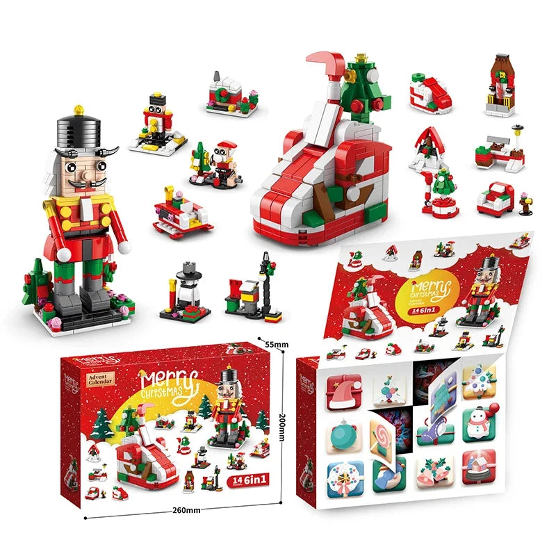 Christmas Building Blocks Advent Calendar DIY Kit Kids - Tophatter Daily Deals