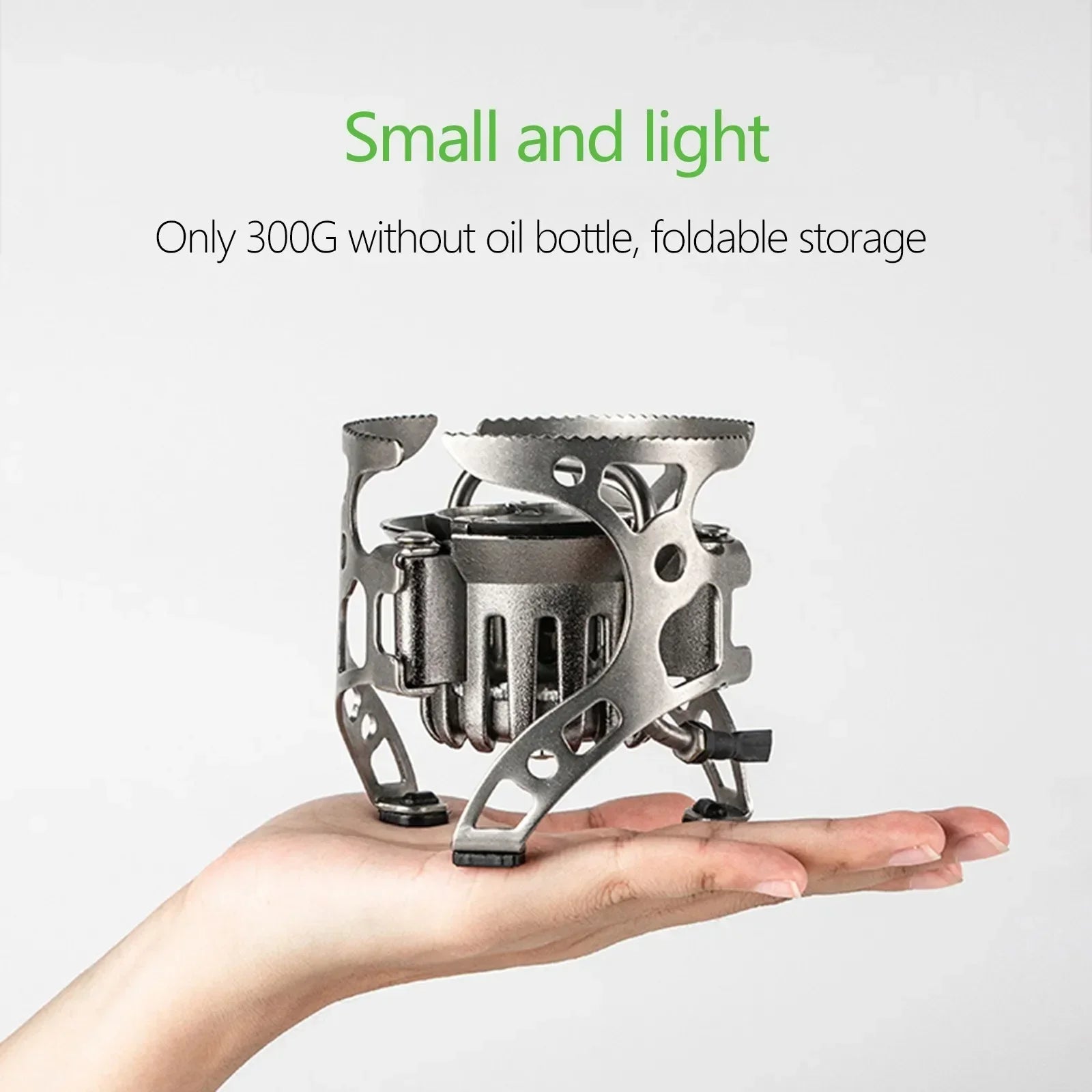 Multi-Fuel Gas Camping Stove Silver Camp Cooking - Tophatter Daily Deals