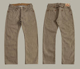 Durable Relaxed Men's Straight Jeans - Loose Selvedge Casual Persimmon dyed 18OZ - Tophatter Daily Deals
