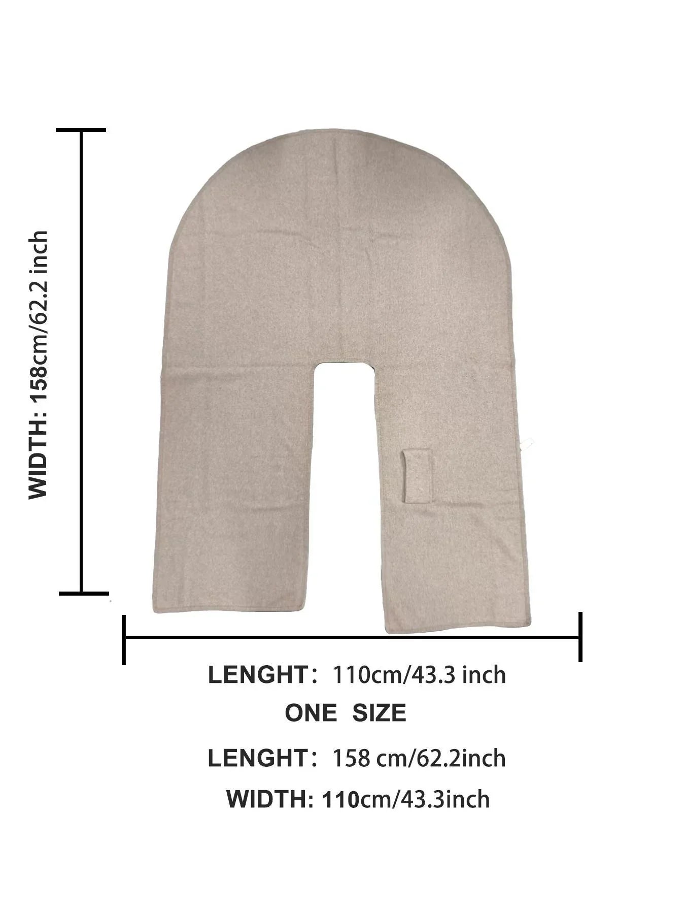 Warm Womens Poncho - Draped Cape Knot, Cashmere Pashmina - Tophatter Daily Deals
