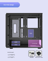 PC Case Glass Side ATX M ATX ITX Support 360mm Radiator - Tophatter Daily Deals