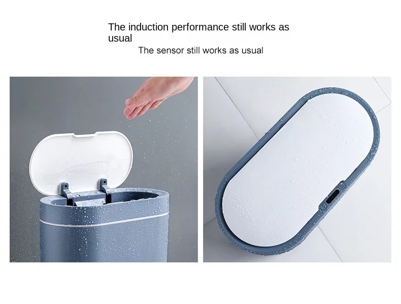Sensor Trash Can Touchless 8L Kitchen Bathroom Bin Compact - Tophatter Daily Deals