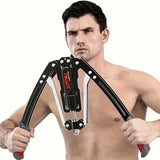 Adjustable Hydraulic Arm Exerciser Black Fitness - Tophatter Daily Deals