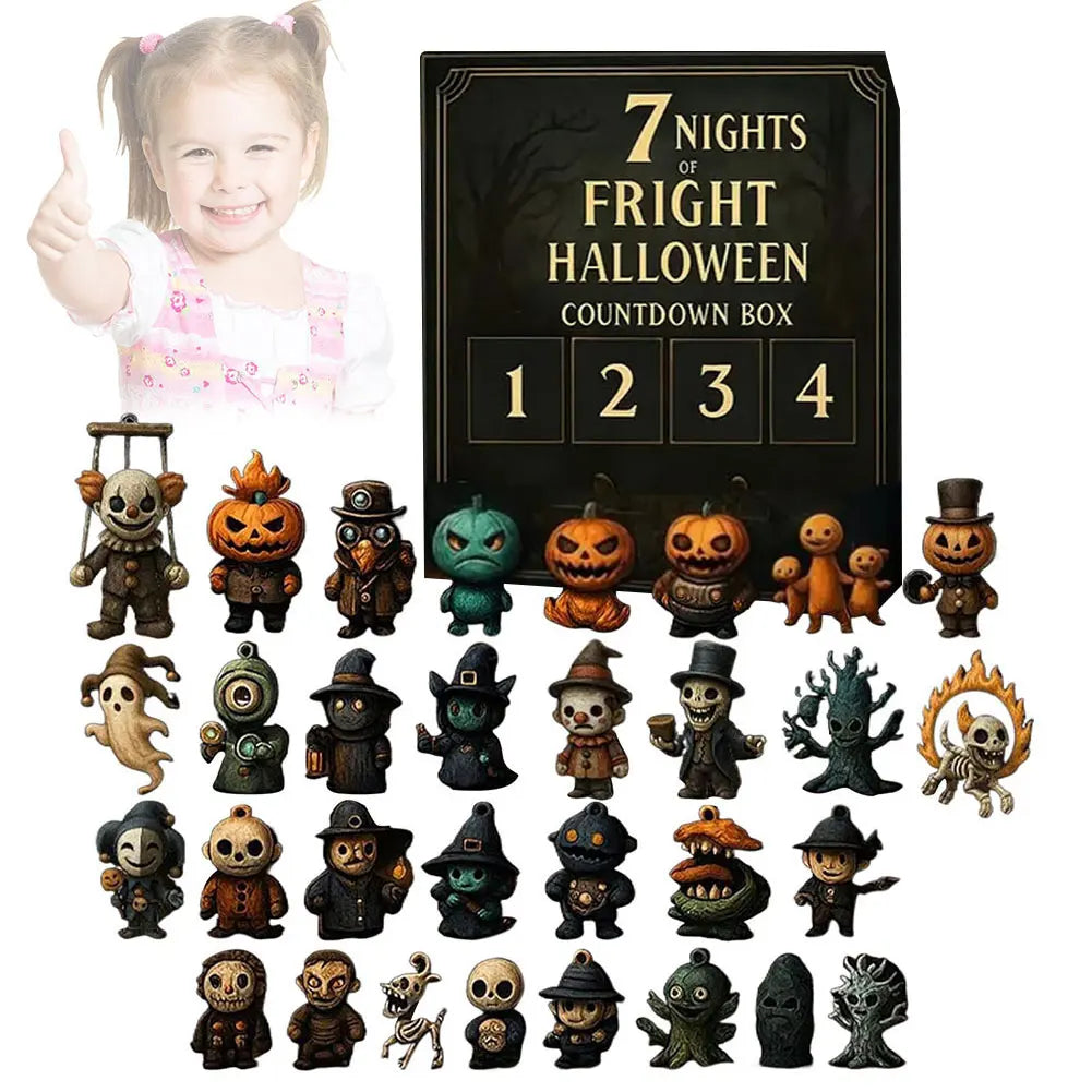 Halloween Advent Calendar 31 Days Collectible Figurines 2025 - Tophatter Daily Deals