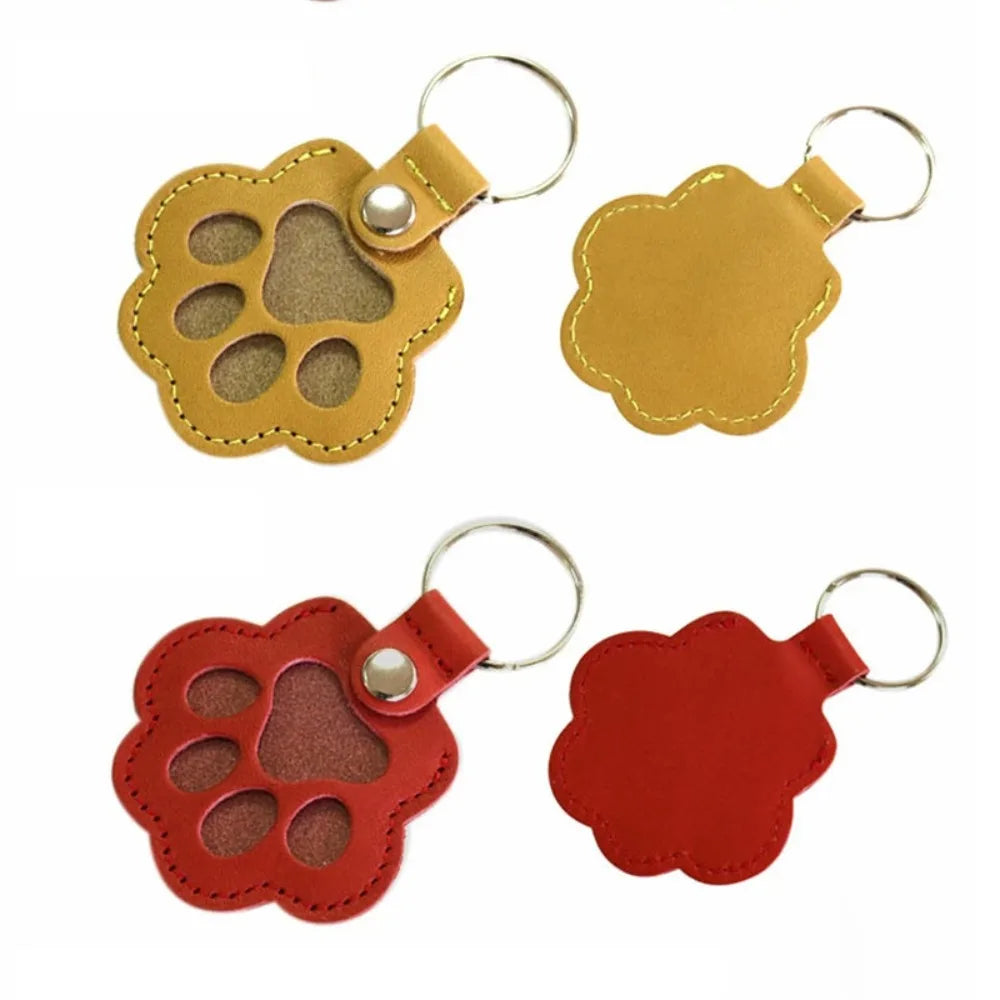Pet Hair Keychain Paw Pendant PU Leather Hair Holder - Tophatter Daily Deals