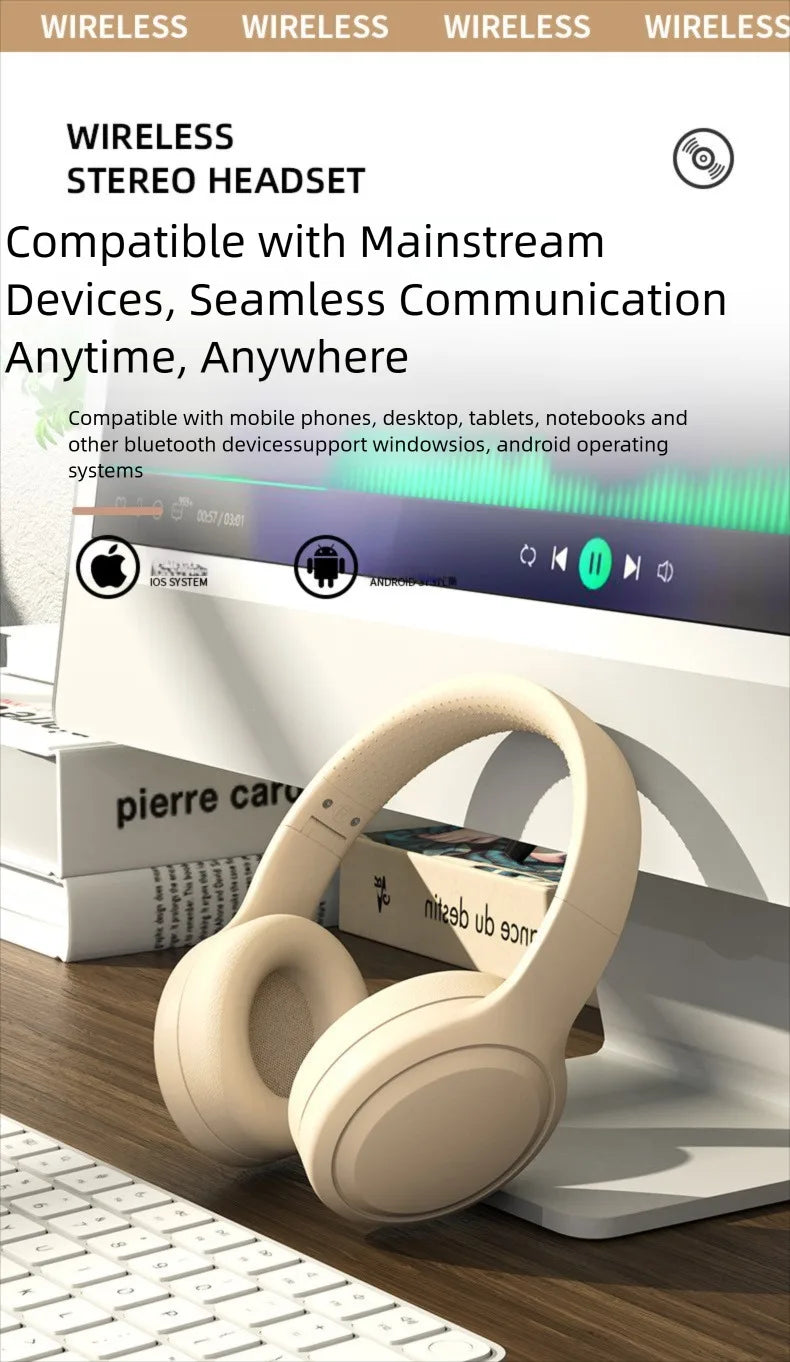 Wireless Bluetooth Headphones Over Ear Noise Cancelling - Tophatter Daily Deals