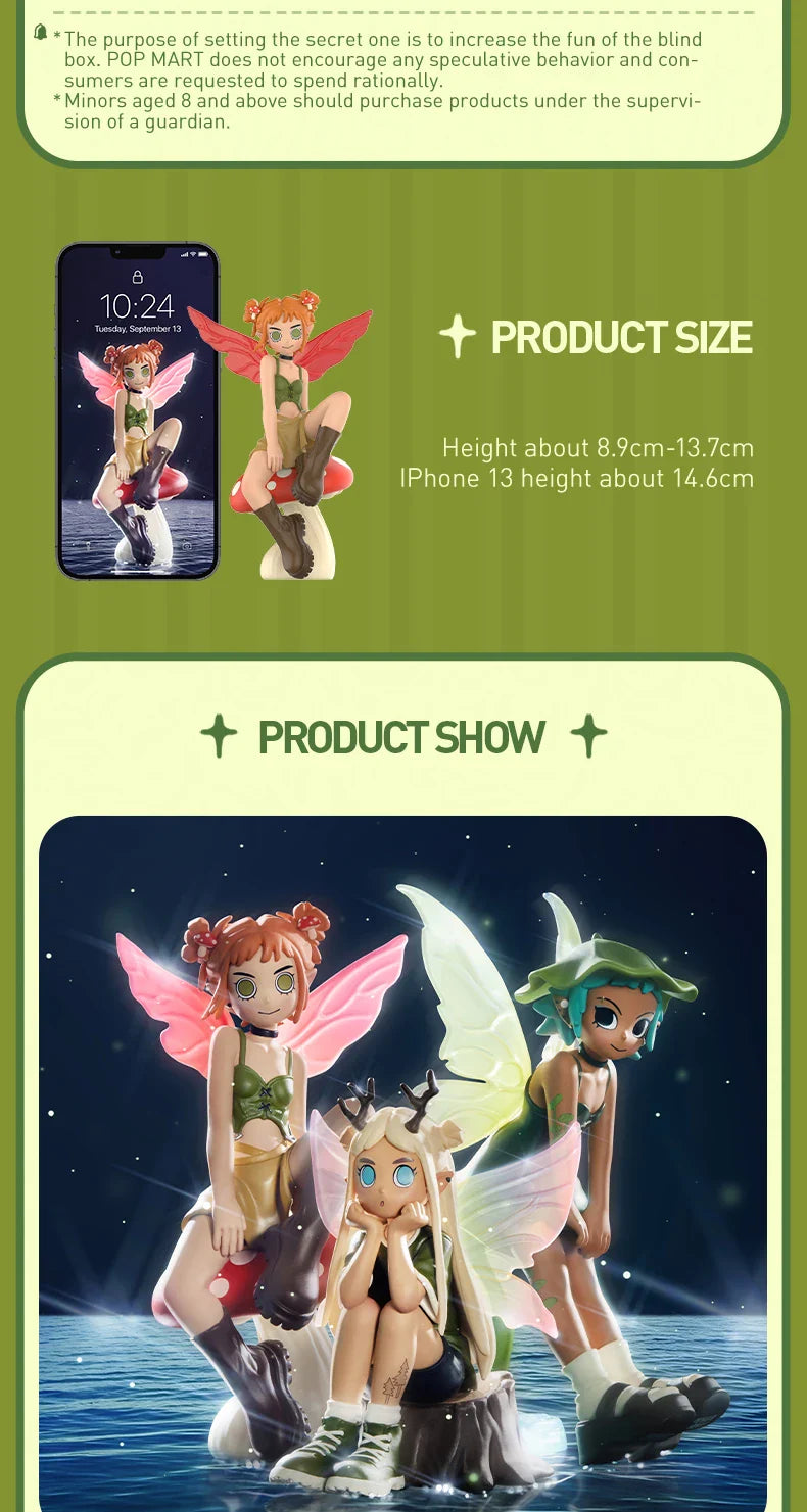 Genuine Pop Mart Peach Riot Punk Fairy Series Blind Box Mythical - Tophatter Daily Deals