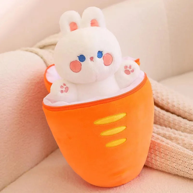Bunny Taiyaki Plush Toys Cute Strawberry Pig Rabbits Animals - Tophatter Daily Deals