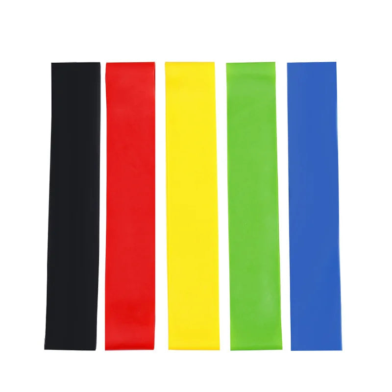 Resistance Bands Set TPE Workout Bands Home Fitness 5pcs - Tophatter Daily Deals