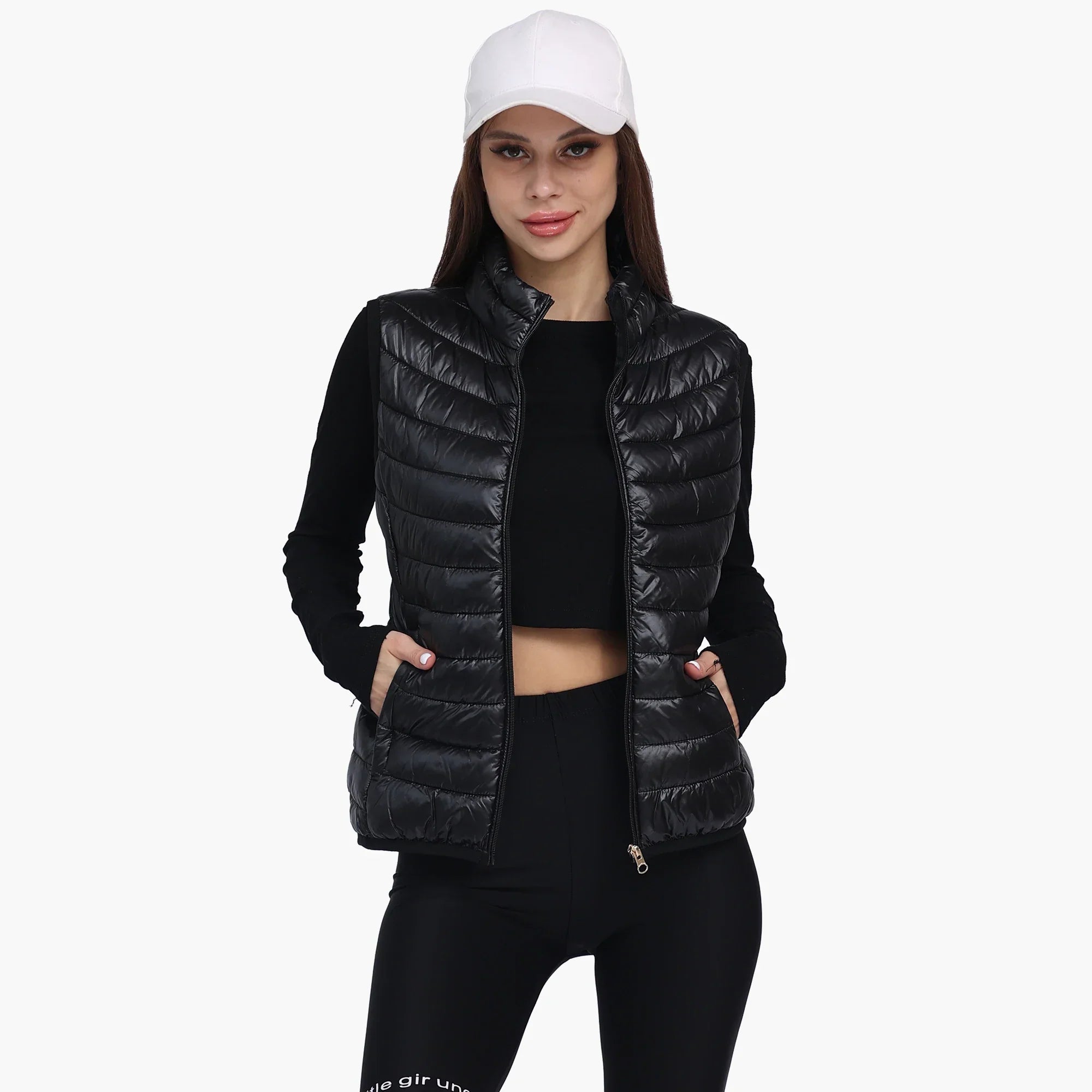 Lightweight Versatile Women's Puffer Vest - Sleeveless - Tophatter Daily Deals