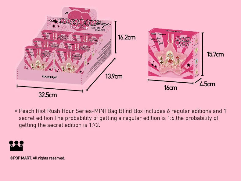 Genuine Pop Mart Peach Riot Rush Hour Series - Mini Bag Blind Box Figure Anime - Tophatter Daily Deals