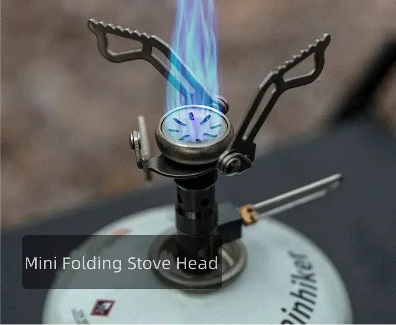 Mini Camping Gas Stove 2500W Silver Camp Cooking - Tophatter Daily Deals
