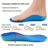 Kids Orthotic Insoles High Arch Support Sports Comfort Plantar Fascia Insole - Tophatter Daily Deals