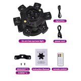 Moving Head Disco Lighting 6 Arms RGBW LED Strobe Lighs Disco Party Lights - Tophatter Daily Deals