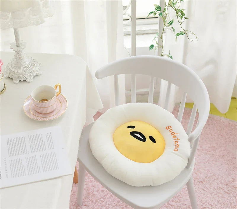 Sanrio Lazy Egg Gudetama Plush Pillow Cushion Chair Cover Food - Tophatter Daily Deals