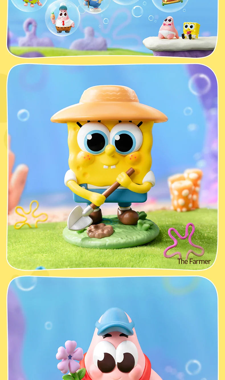 Genuine Pop Mart SpongeBob Best Friends Series Figures Blind Box Anime - Tophatter Daily Deals
